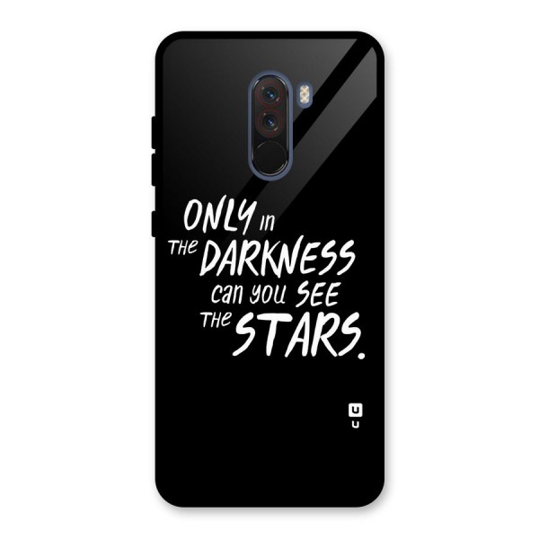 Darkness and the Stars Glass Back Case for Poco F1