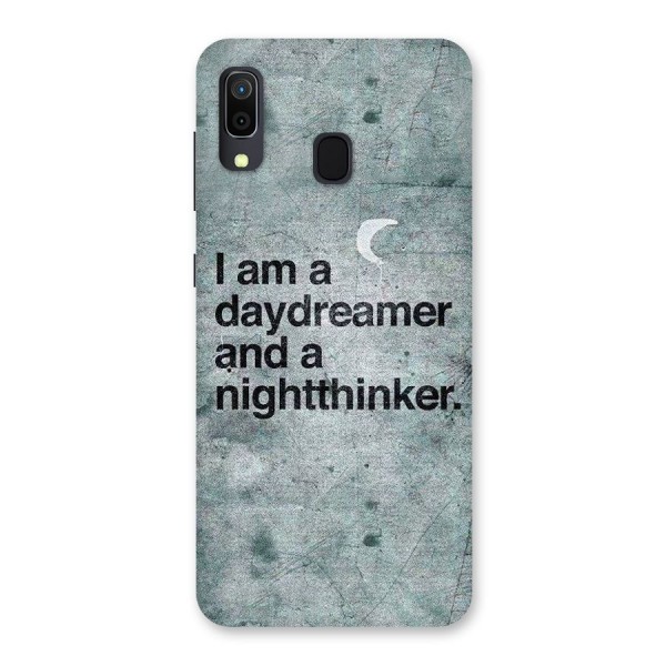 Day Dreamer Night Thinker Back Case for Galaxy A20