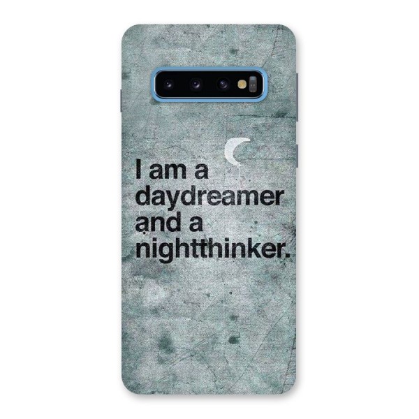 Day Dreamer Night Thinker Back Case for Galaxy S10