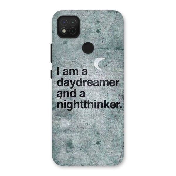 Day Dreamer Night Thinker Back Case for Redmi 9C