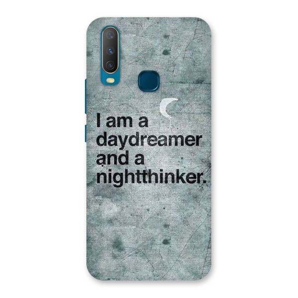 Day Dreamer Night Thinker Back Case for Vivo Y12