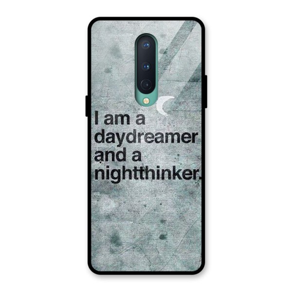 Day Dreamer Night Thinker Glass Back Case for OnePlus 8