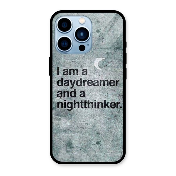 Day Dreamer Night Thinker Glass Back Case for iPhone 13 Pro