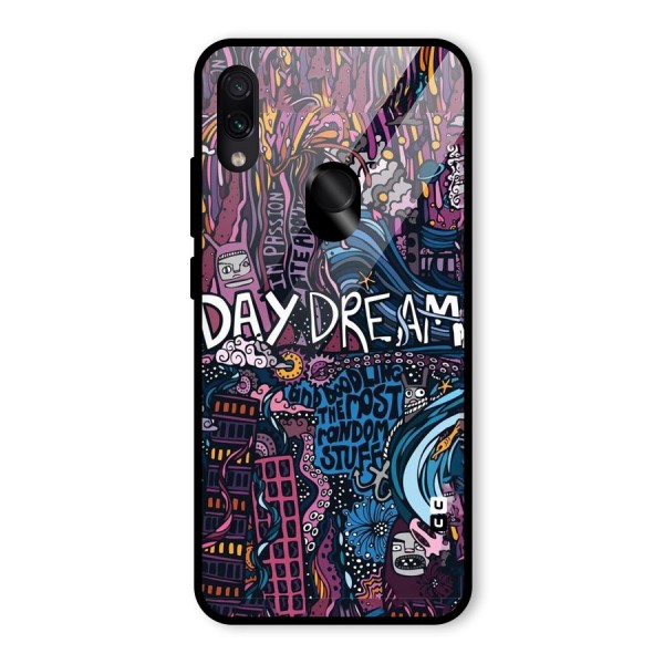 Daydream Design Glass Back Case for Redmi Note 7