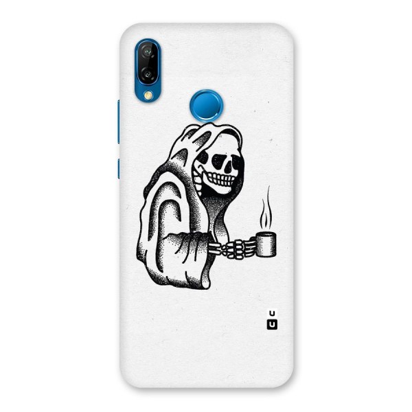 Dead But Coffee Back Case for Huawei P20 Lite