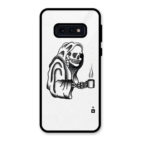 Dead But Coffee Glass Back Case for Galaxy S10e