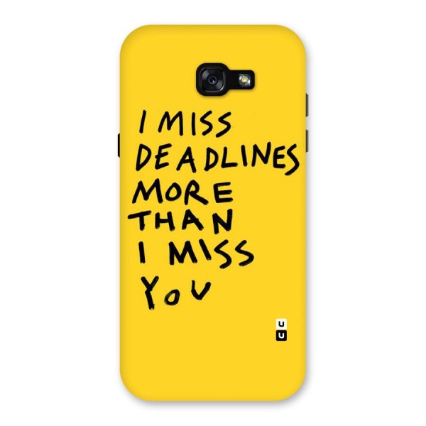 Deadlines Back Case for Galaxy A7 (2017)