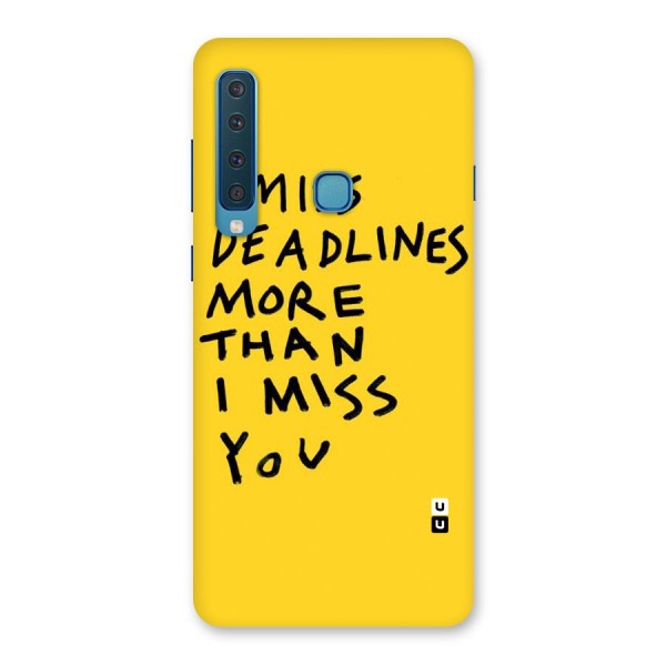 Deadlines Back Case for Galaxy A9 (2018)