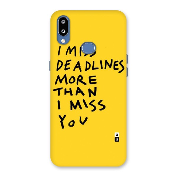 Deadlines Back Case for Galaxy M01s