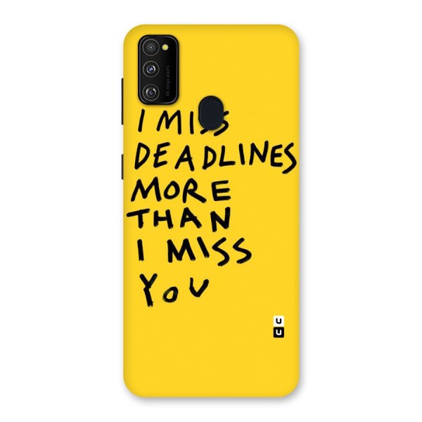 Deadlines Back Case for Galaxy M21