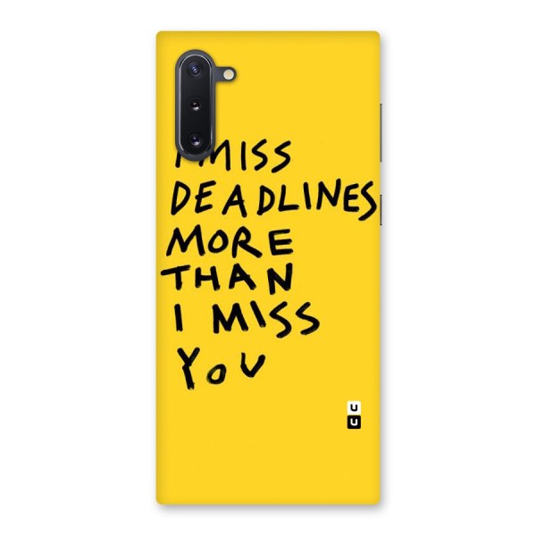 Deadlines Back Case for Galaxy Note 10