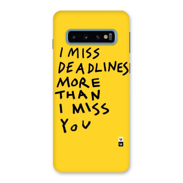 Deadlines Back Case for Galaxy S10