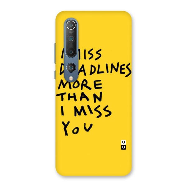 Deadlines Back Case for Mi 10