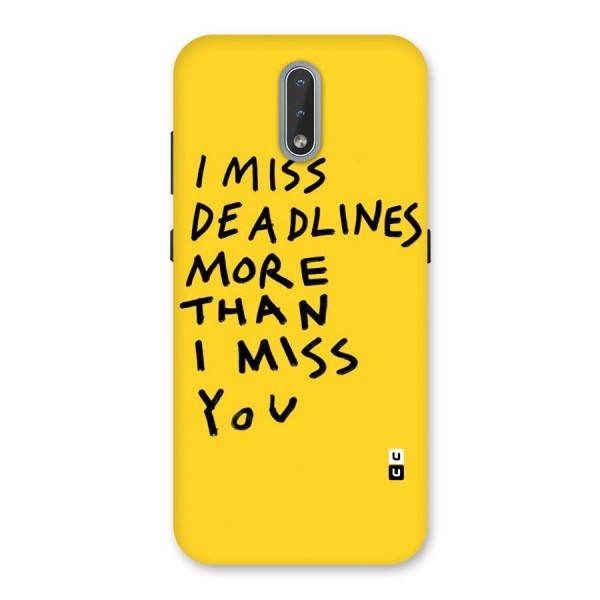 Deadlines Back Case for Nokia 2.3