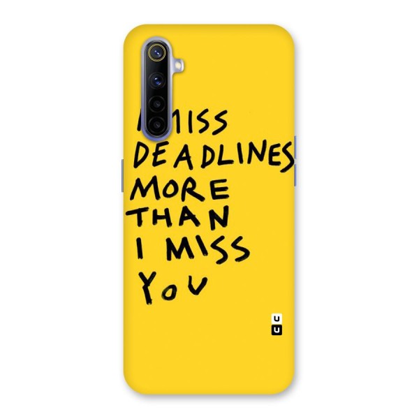 Deadlines Back Case for Realme 6