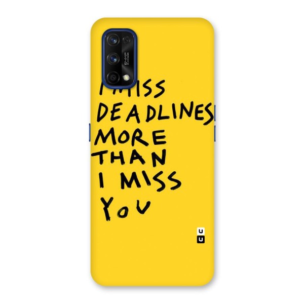 Deadlines Back Case for Realme 7 Pro