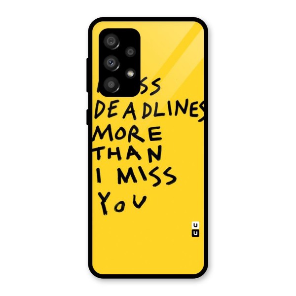 Deadlines Glass Back Case for Galaxy A32