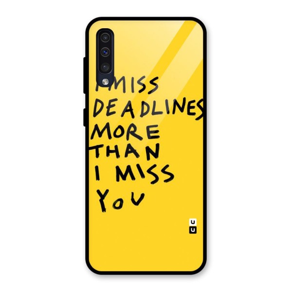 Deadlines Glass Back Case for Galaxy A50s