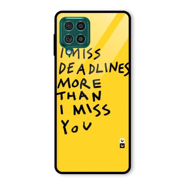 Deadlines Glass Back Case for Galaxy F62