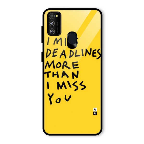 Deadlines Glass Back Case for Galaxy M21