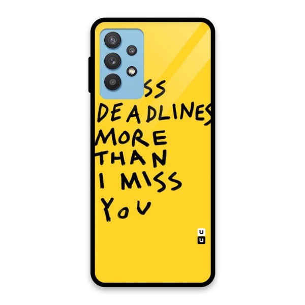 Deadlines Glass Back Case for Galaxy M32 5G