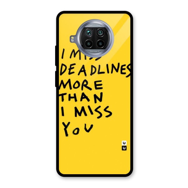 Deadlines Glass Back Case for Mi 10i