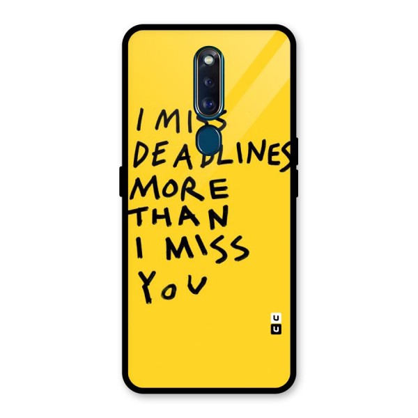 Deadlines Glass Back Case for Oppo F11 Pro