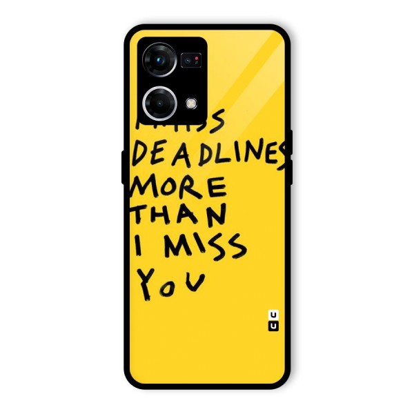 Deadlines Glass Back Case for Oppo F21 Pro 4G