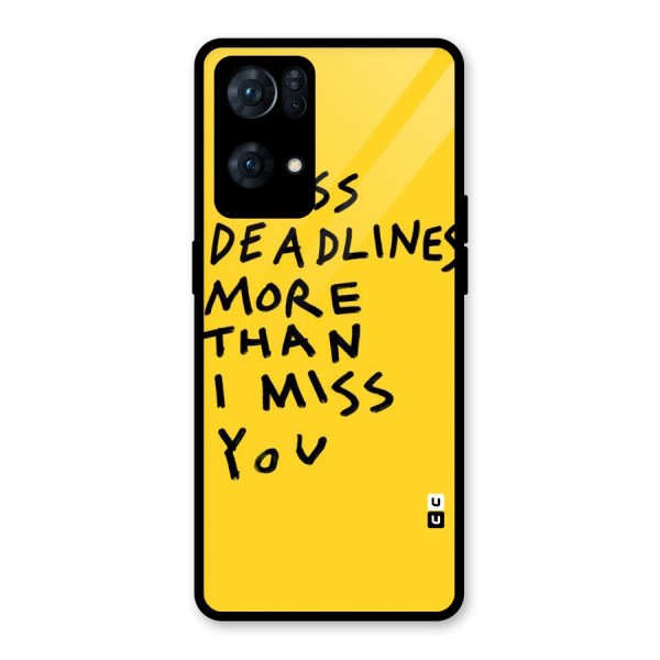 Deadlines Glass Back Case for Oppo Reno7 Pro 5G