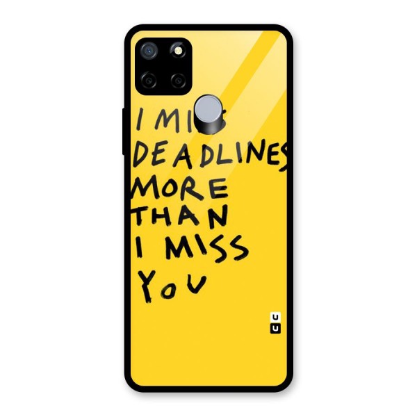 Deadlines Glass Back Case for Realme C15