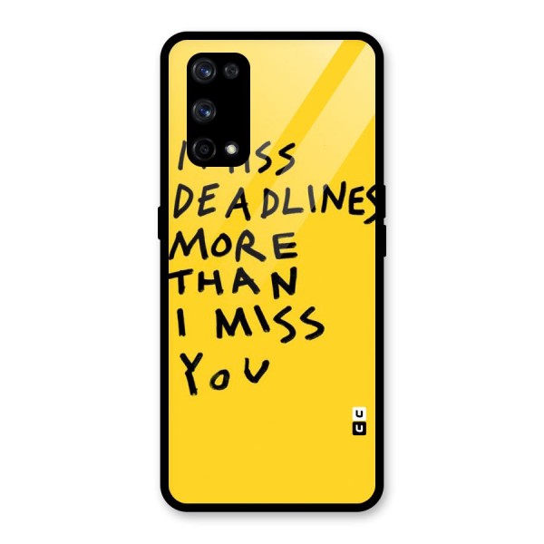 Deadlines Glass Back Case for Realme X7 Pro