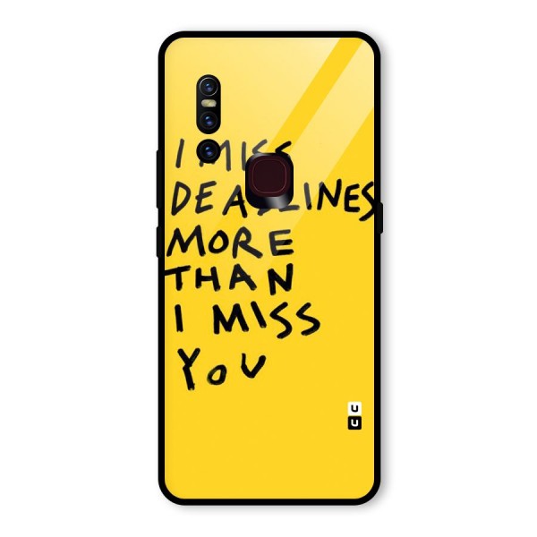 Deadlines Glass Back Case for Vivo V15