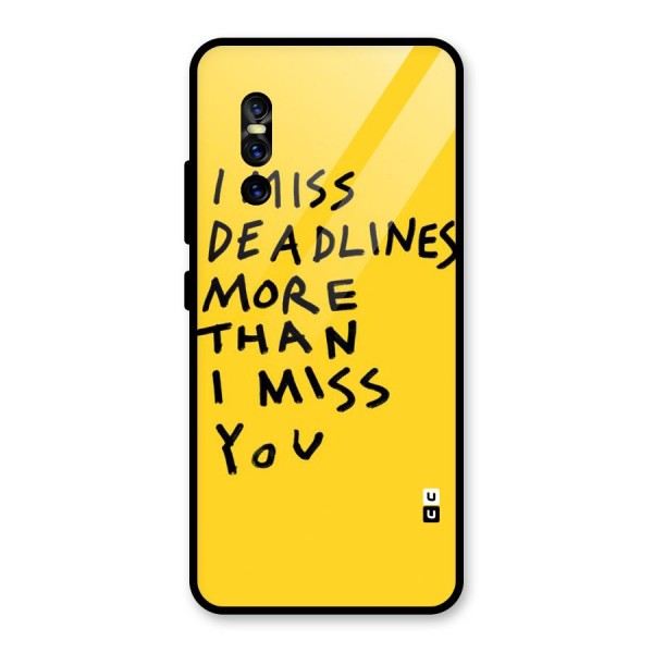 Deadlines Glass Back Case for Vivo V15 Pro