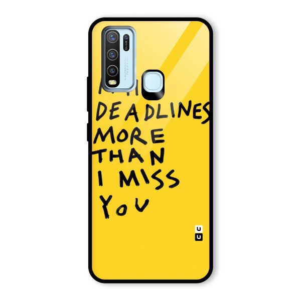 Deadlines Glass Back Case for Vivo Y30