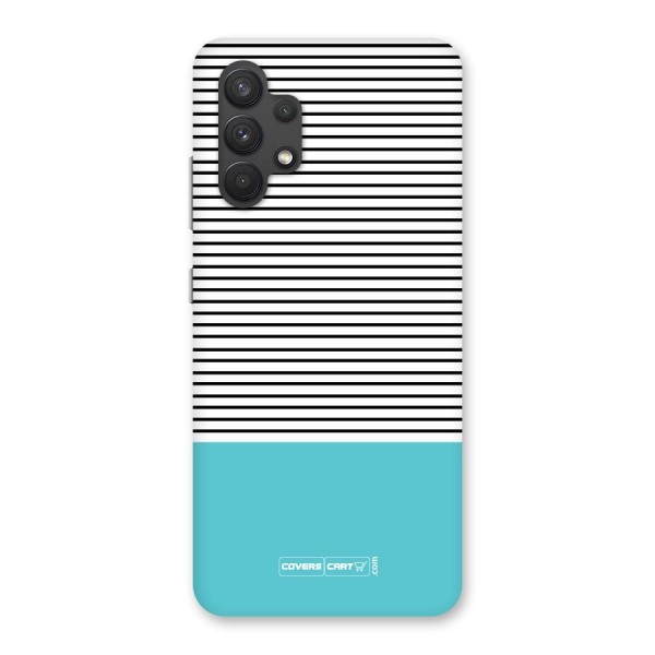 Deep Sky Blue Stripes Back Case for Galaxy A32