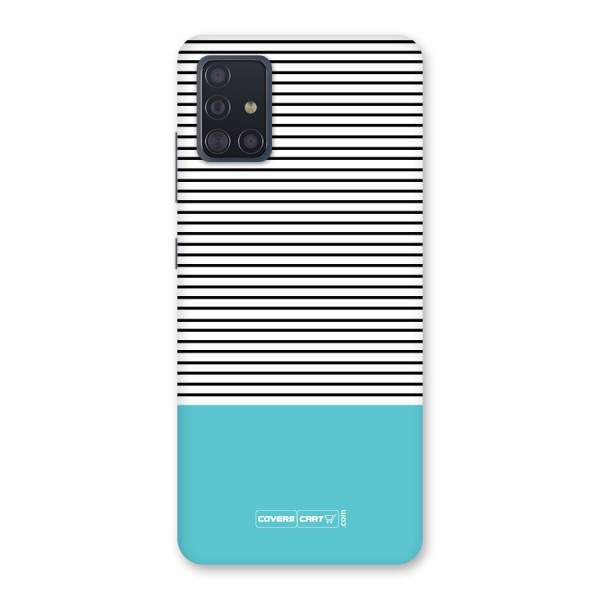 Deep Sky Blue Stripes Back Case for Galaxy A51