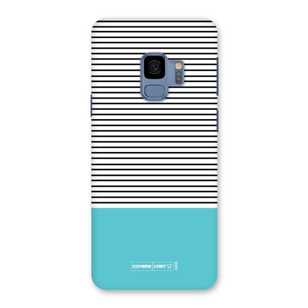 Deep Sky Blue Stripes Back Case for Galaxy S9