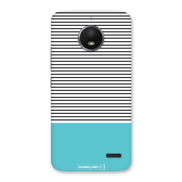 Deep Sky Blue Stripes Back Case for Moto E4