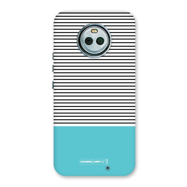 Deep Sky Blue Stripes Back Case for Moto X4