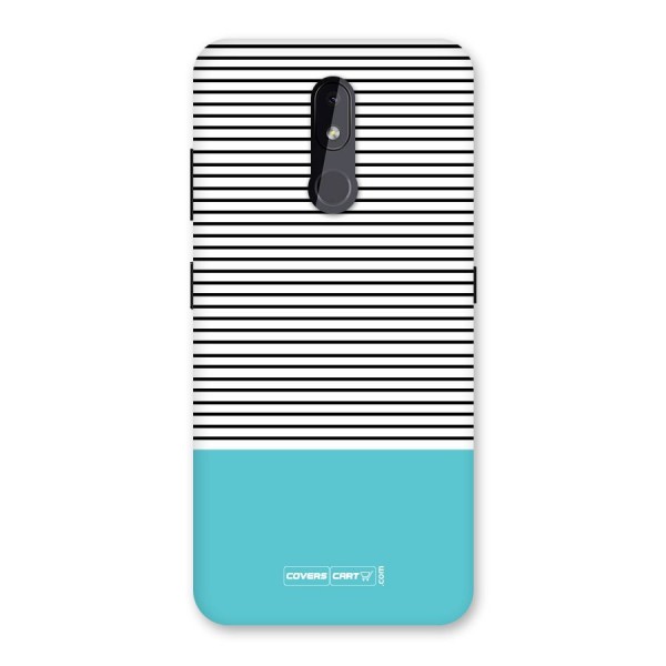 Deep Sky Blue Stripes Back Case for Nokia 3.2