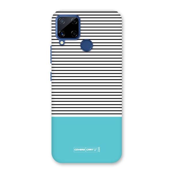 Deep Sky Blue Stripes Back Case for Realme C12