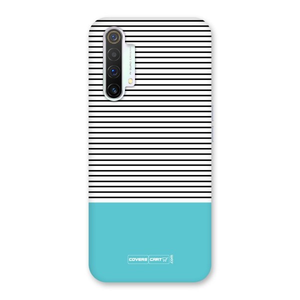 Deep Sky Blue Stripes Back Case for Realme X3