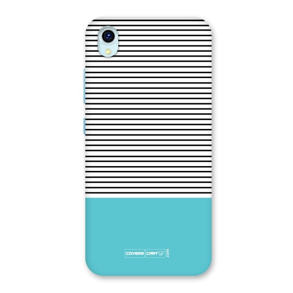 Deep Sky Blue Stripes Back Case for Vivo Y1s