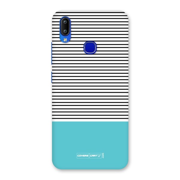 Deep Sky Blue Stripes Back Case for Vivo Y91