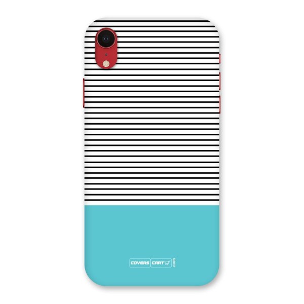 Deep Sky Blue Stripes Back Case for iPhone XR