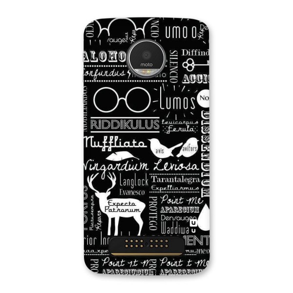 Deer Key Spell Back Case for Moto Z Play