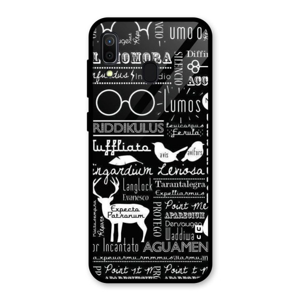 Deer Key Spell Glass Back Case for Galaxy A30