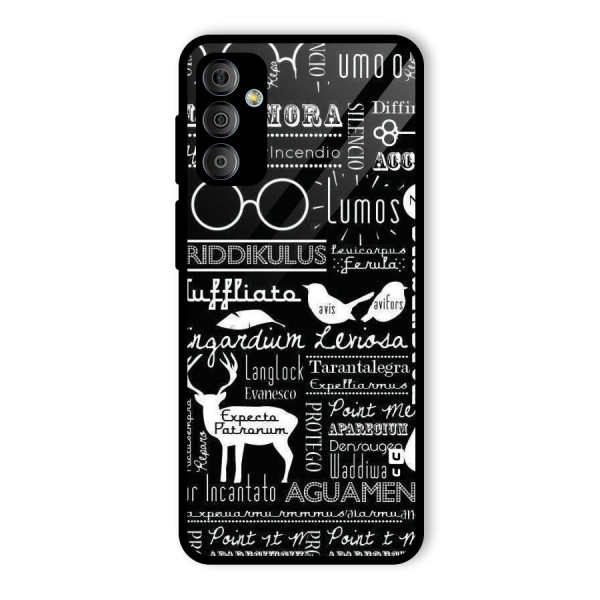 Deer Key Spell Glass Back Case for Galaxy F23