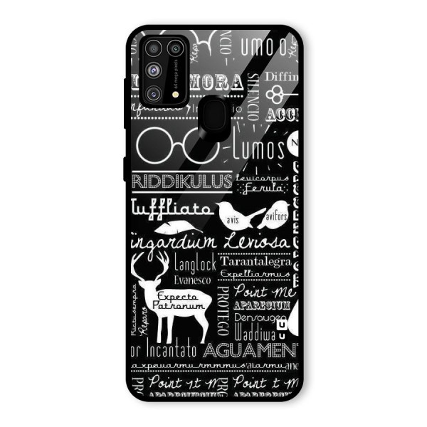 Deer Key Spell Glass Back Case for Galaxy M31