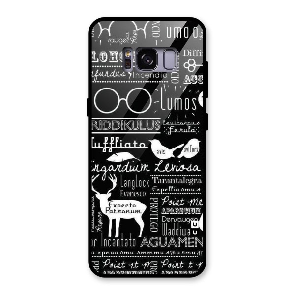 Deer Key Spell Glass Back Case for Galaxy S8